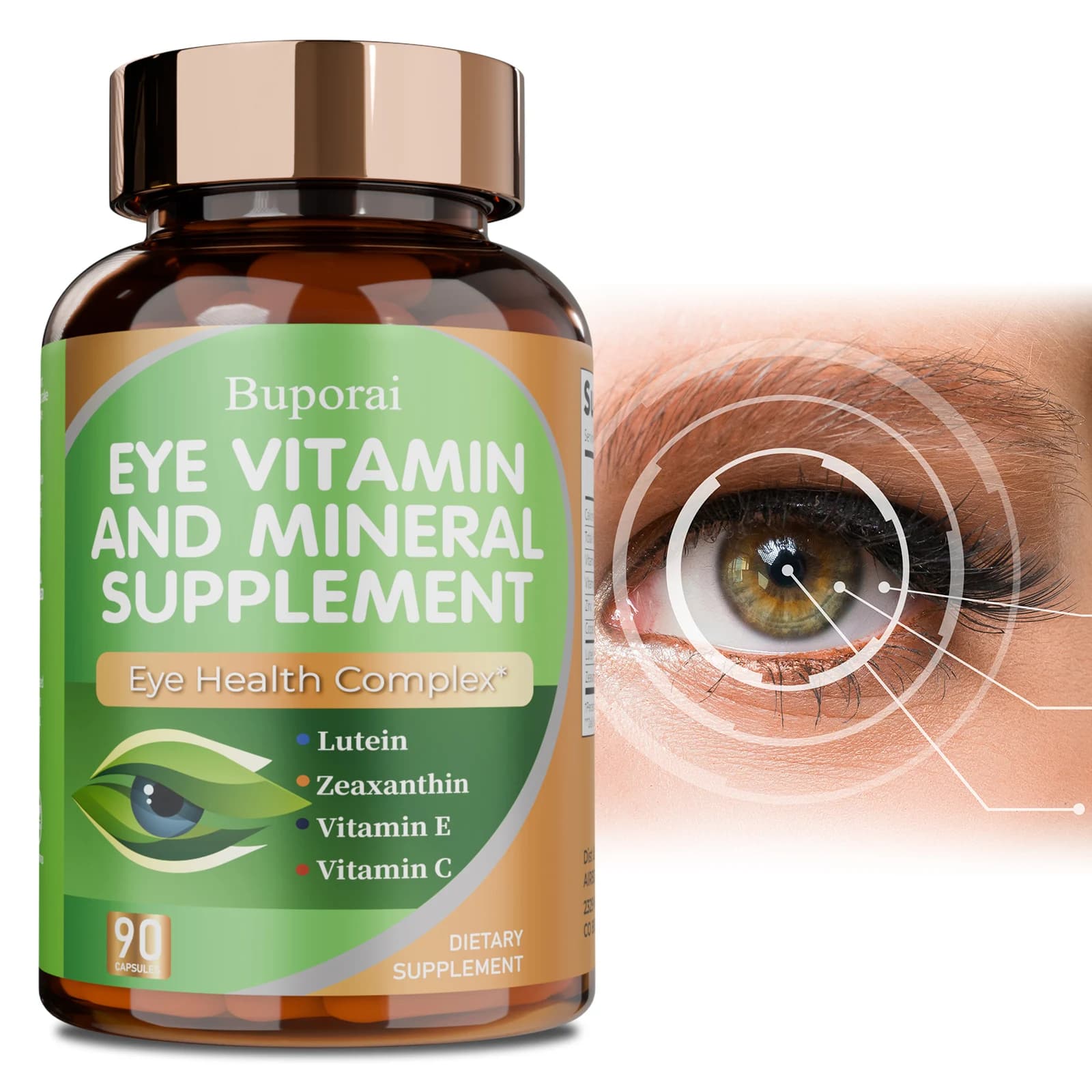 Lutein and Zeaxanthin Supplements - Relieve eye fatigue, eye dryness and promote sight health, prevent myopia