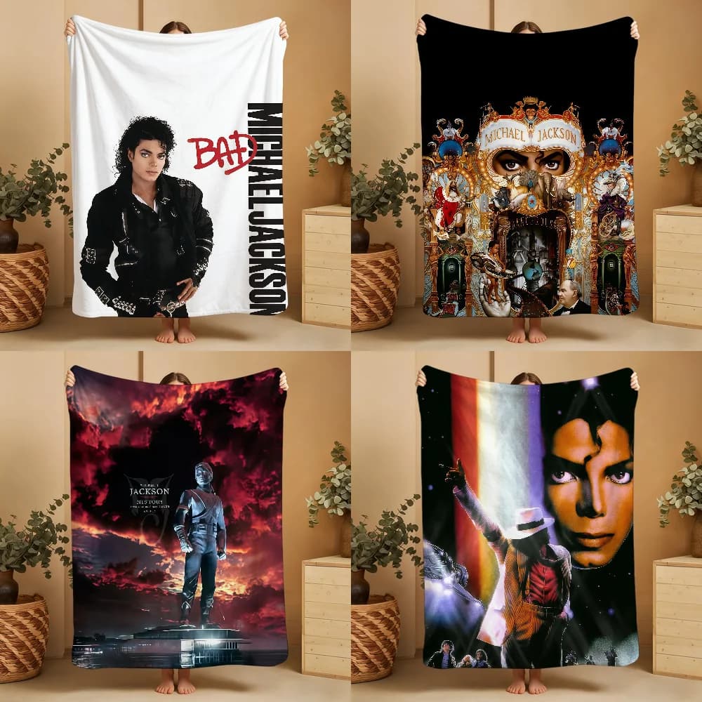 Singer M-Michael Jackson Blanket Soft Warm Furry Throw Super Kids Toys Bed Sofa Car Cradle