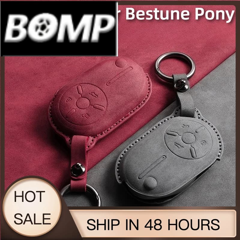 BOMP Fit For Bestune Pony Car Key Card Holder NFC Smart Card Case Suede Protective Shell
