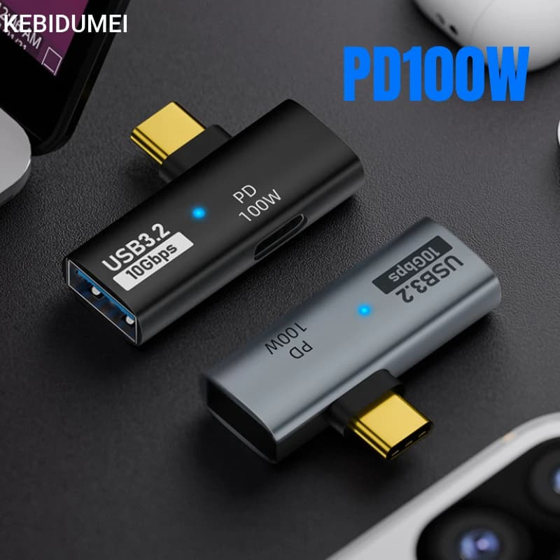 USB C Charger and Headphone Adapter Type C Audio Adapter 1 Input 2 Outputs with PD100W Quick Charging USB C Splitter for Phone