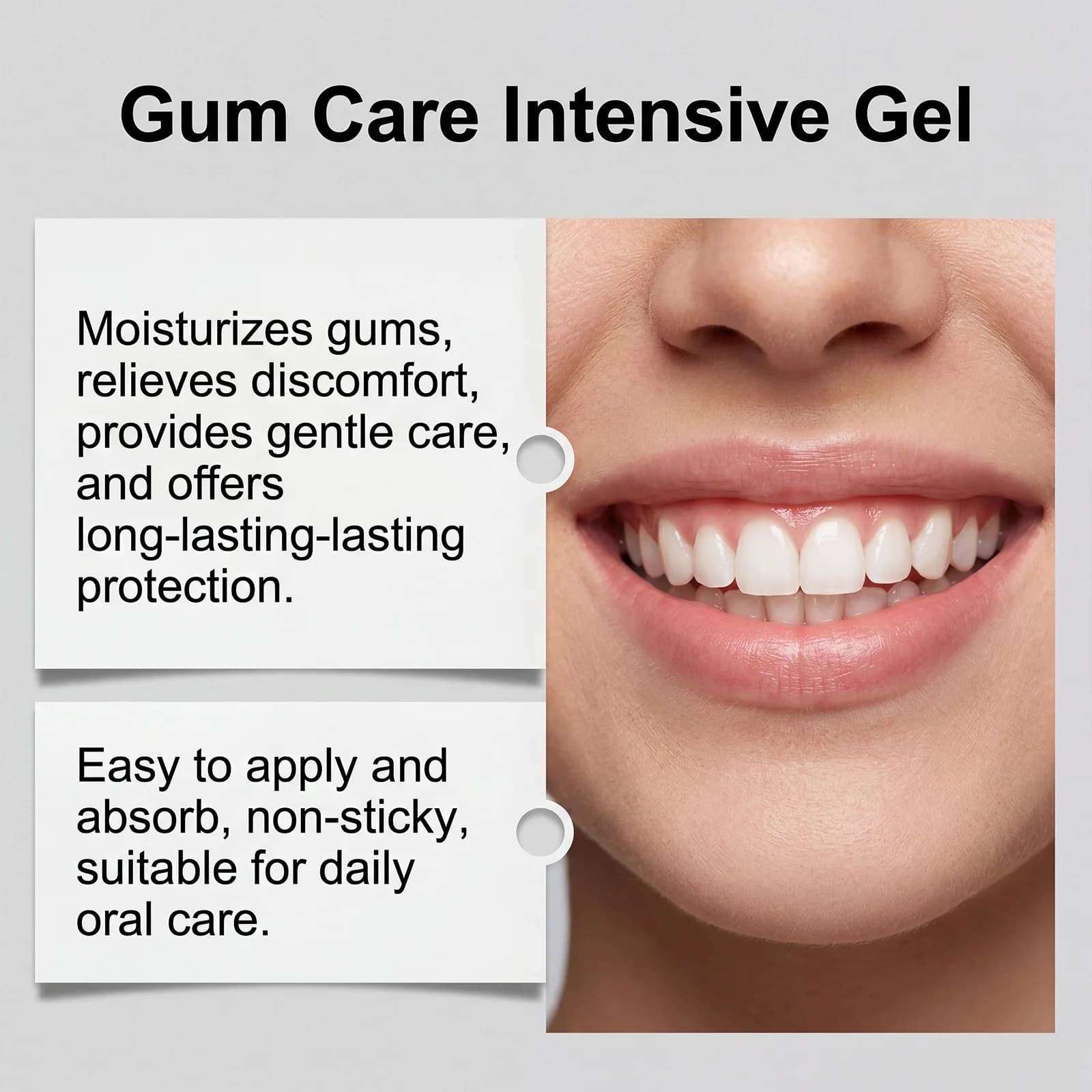 ORALHOE Gel per la Cura delle Gengive Pulizia Profonda della Placca e del Tartaro Anti-Infiammatorio Trattamento Parodontale Lenisce le Gengive Sensibili Igiene Orale