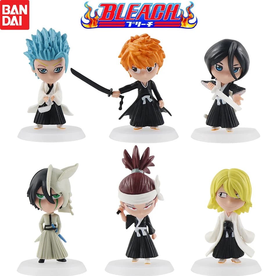 2 set all'ingrosso BLEACH Action Figure Cool Cute Anime Figure Toy Doll Model Decorazione da scrivania per regali di compleanno per bambini
