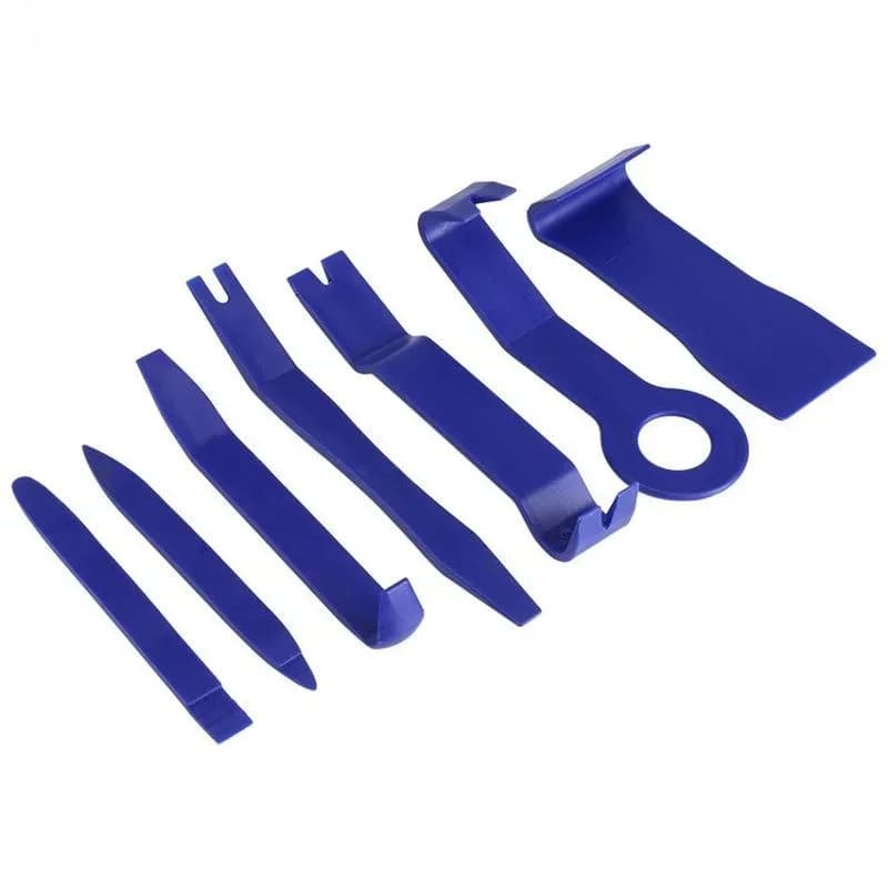 Set di 7 Attrezzi in Plastica per Riparazione Auto: Adatti per Riparazioni del Cruscotto, Barre per Pannelli Porta e Strumenti per Smontaggio Automobilistico