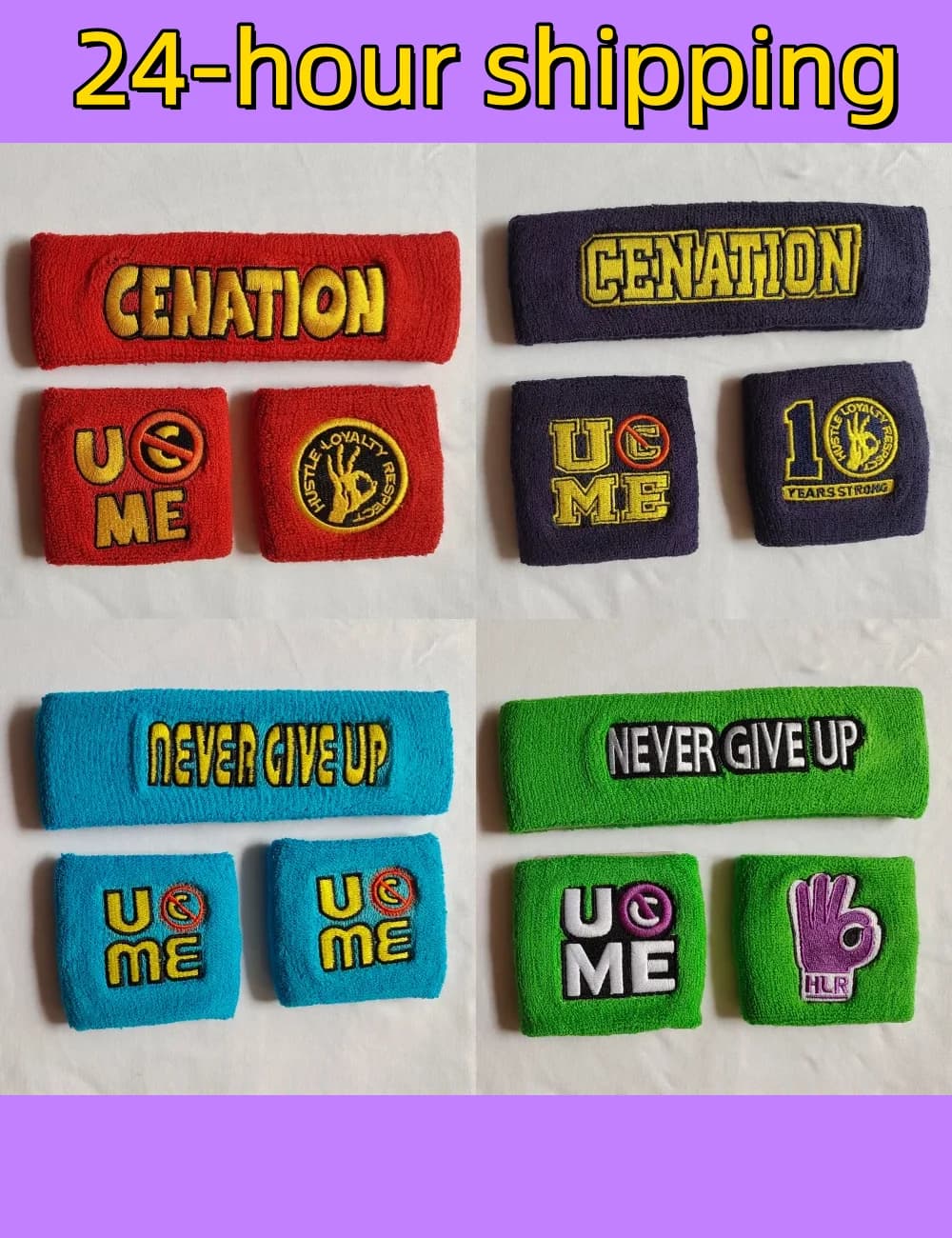 Nuovo Polso Sweatband Per JOHN CENA Tennis Sport Polsino Pallavolo Palestra Polso Brace Supporto Wrestling Sweat Band Asciugamano Bracciale