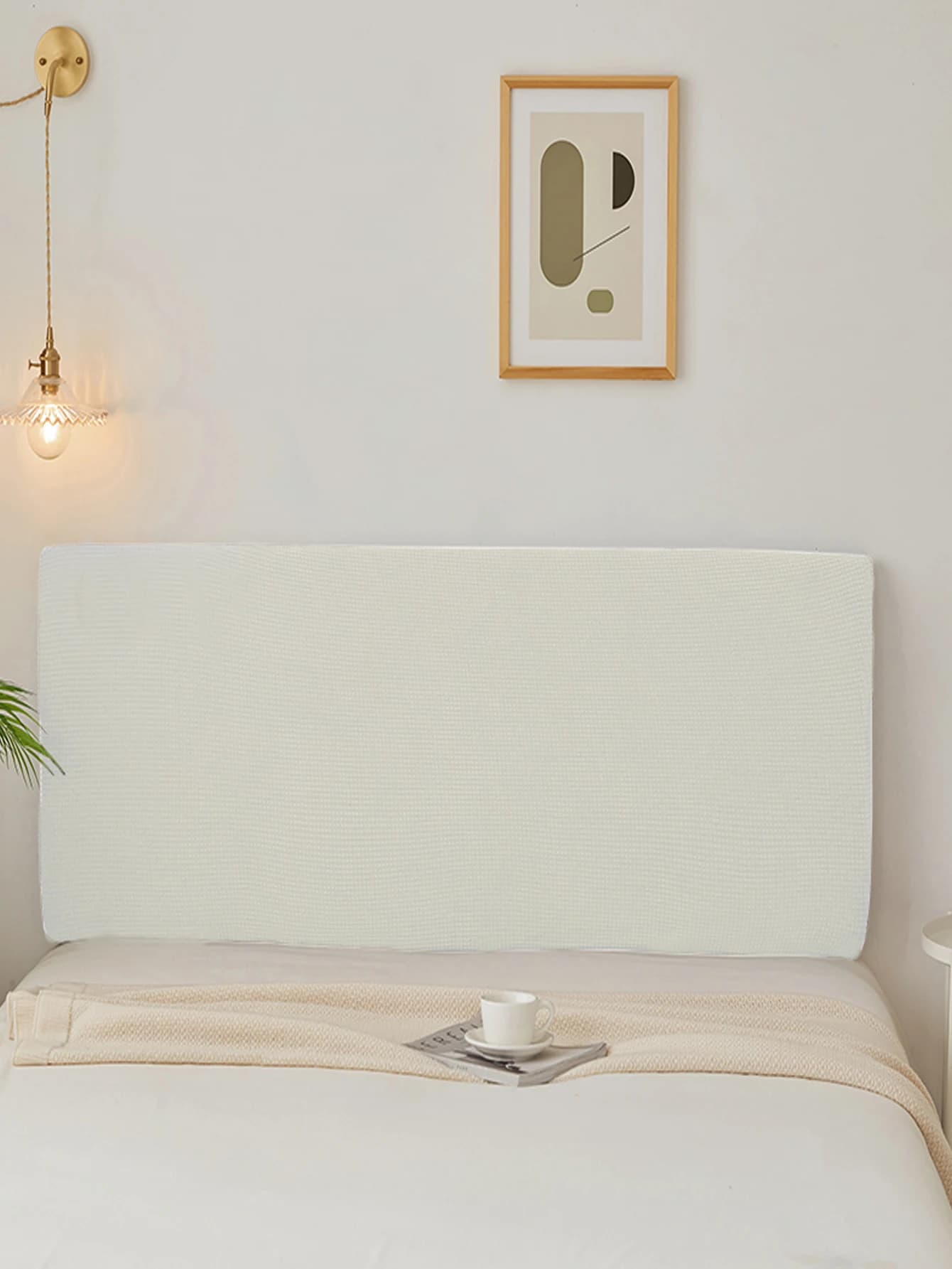 Headboard cover all-inclusive soft cover simple modern Nordic backrest cover dustproof universal wooden bed protective cover uni