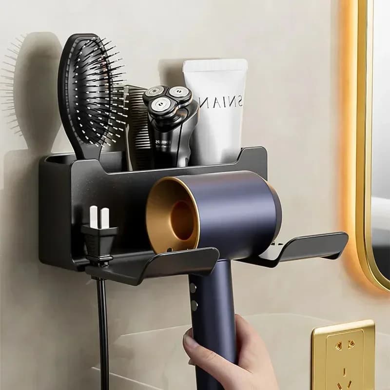 1 pcs support for hair dryer support for wall dryer support for hair dryer box for hair dryer support for plastic hairdryer organizer for bathroom