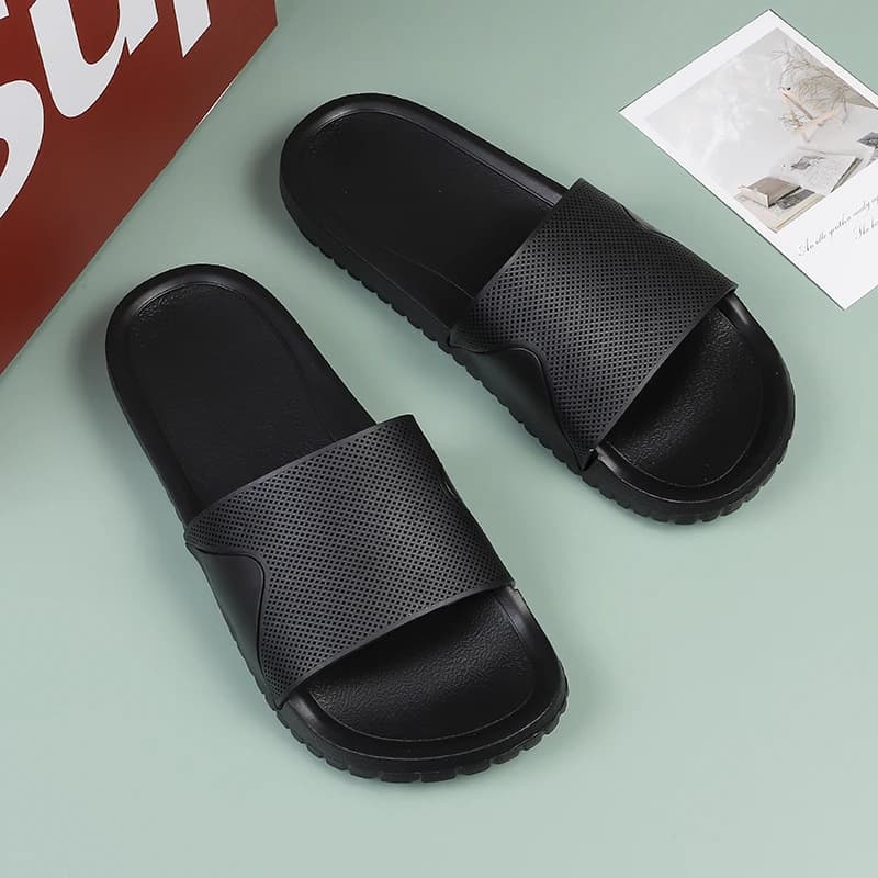 Grandi dimensioni 49 50 51 52 Pantofole da interno in gomma morbida Scarpe da casa da uomo Sandali piatti Scivoli Scarpe da spiaggia all'aperto Estate per piede grande