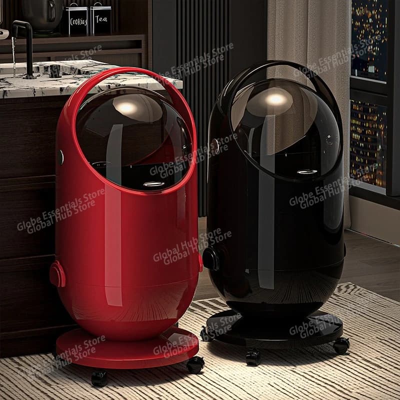 Pattumiera per soggiorno modello di grande capacità, camera da letto leggera di lusso di fascia alta, alto valore con cestino per rifiuti con coperchio ribaltabile
