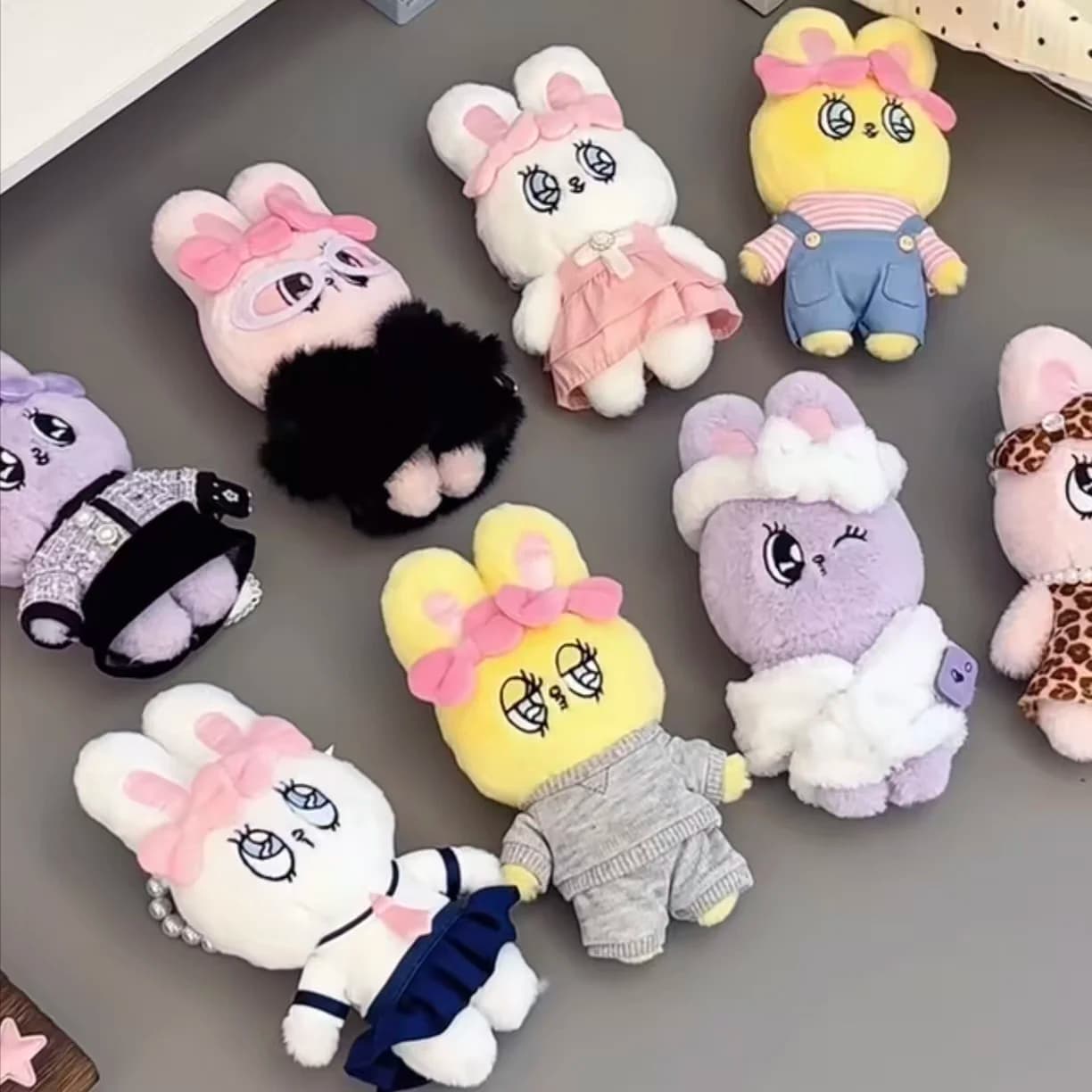 Esther Bunny Mystery Box Fashion Forward Series Plush Keychain Cute Soft Stuffed Doll Bag Charm Collectible Toy Gift For Fans