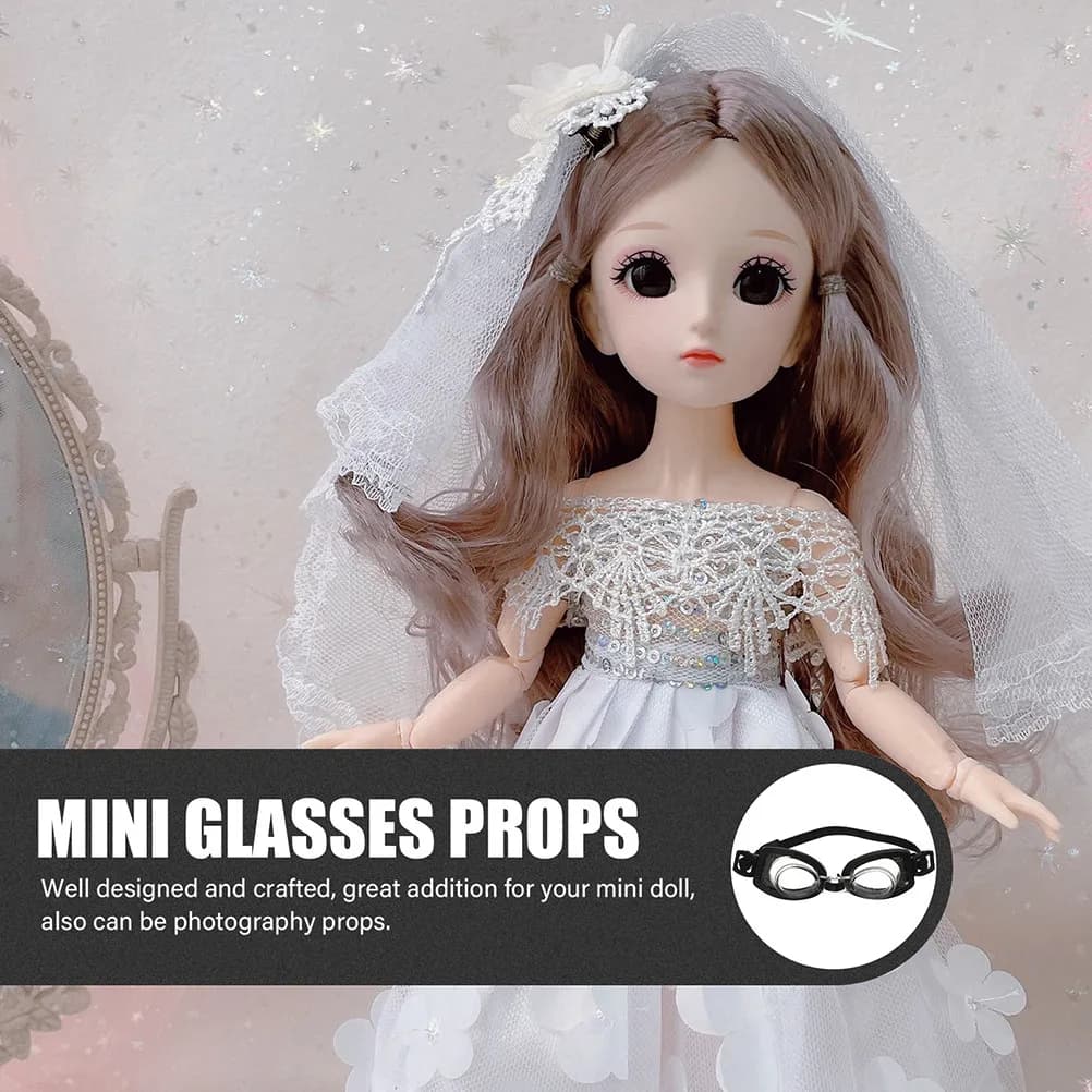 4 miniature swimming glasses for decorations, photo accessories, miniature swimming glasses of excellent workmanship