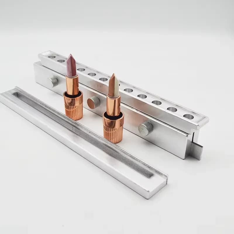 12 Cavities Double Colors Lipstick Aluminum Mold Maker DIY Filling Mould Diamond Lipstick Custom 2 Colors Eyeshadow Stick
