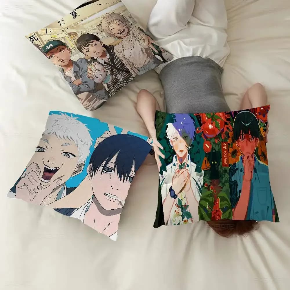 Popular Anime The S-Summer Hikaru Died Decorative Room Aesthetics Pillow Case Decor Bedroom Sofa Bed Couch Pillow Cover 45x45