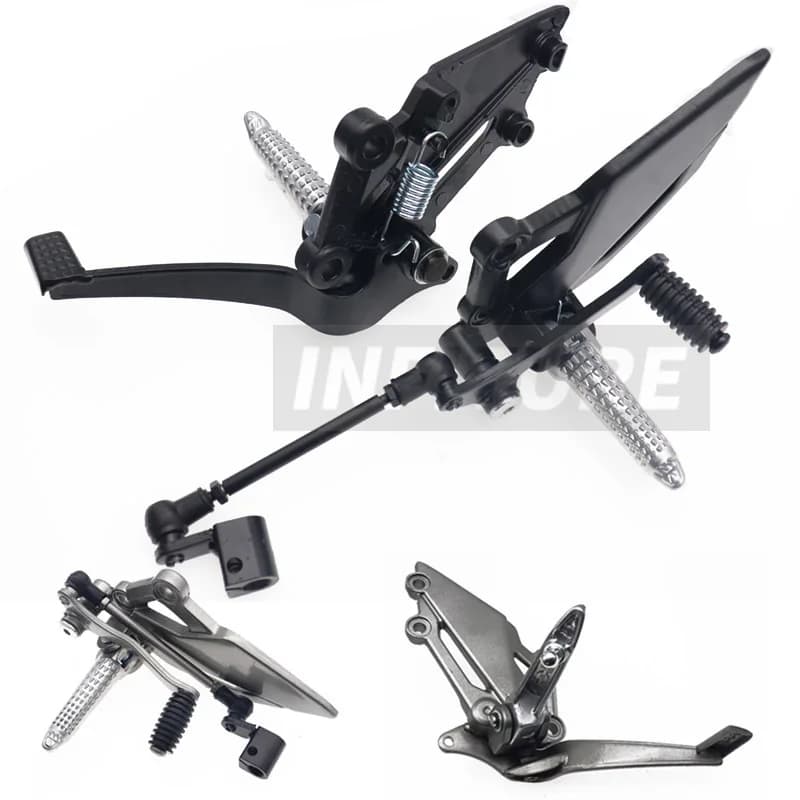 Motorcycle Front Foot Pegs Motorcycle Left Footrest Gear Shift Lever Pedal For KAWASAKI NINJA 300/250/R Z250 Z300 EX250 EX300