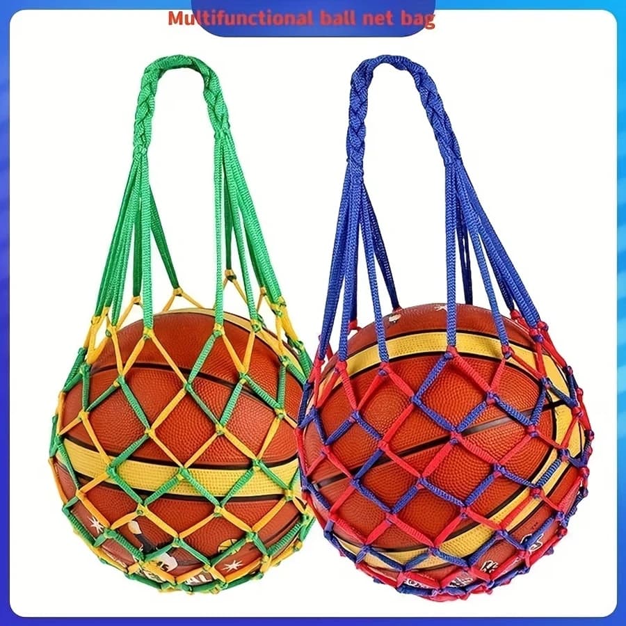 Multifunctional Basketball Net Bag, Football Volleyball Rugby Net Bag Storage Bag, Thickened and Reinforced Net Bag, Volleyball Tote Bag, Rugby-Specific Bag, Ball Bag