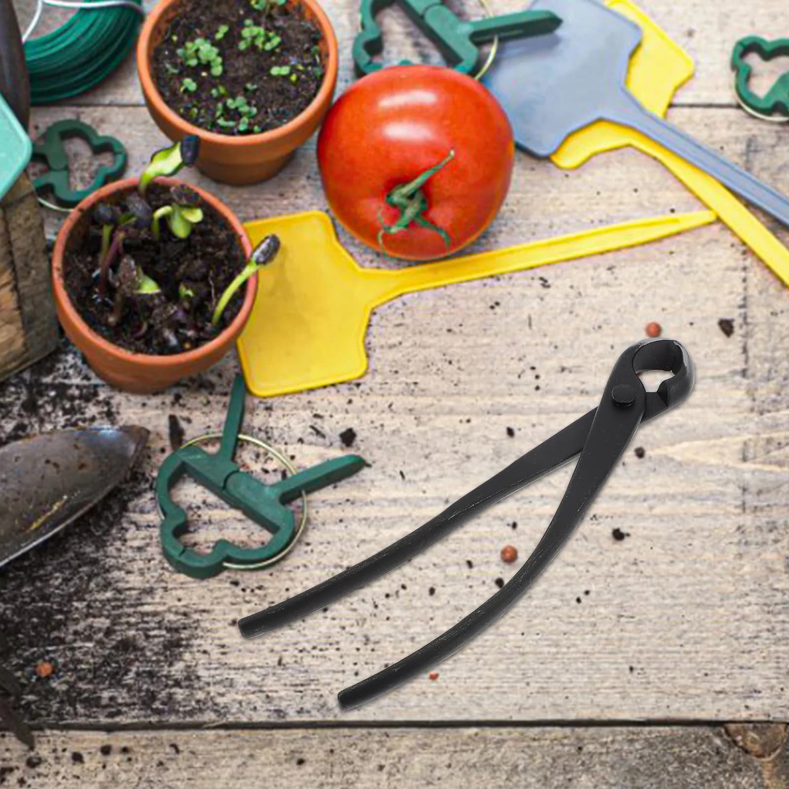 Forbici da Potatura Concave Giapponesi con Punta Sferica, Lavorazione Premium, Sicure e Salva-Lavoro, per Uso Domestico e Giardinaggio