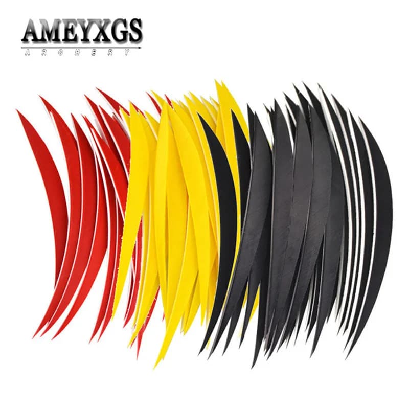 60pcs 5 pollici piuma di tacchino piume di freccia naturali pratica di tiro tiro al bersaglio ala destra Fletching caccia tiro con l'arco accessori