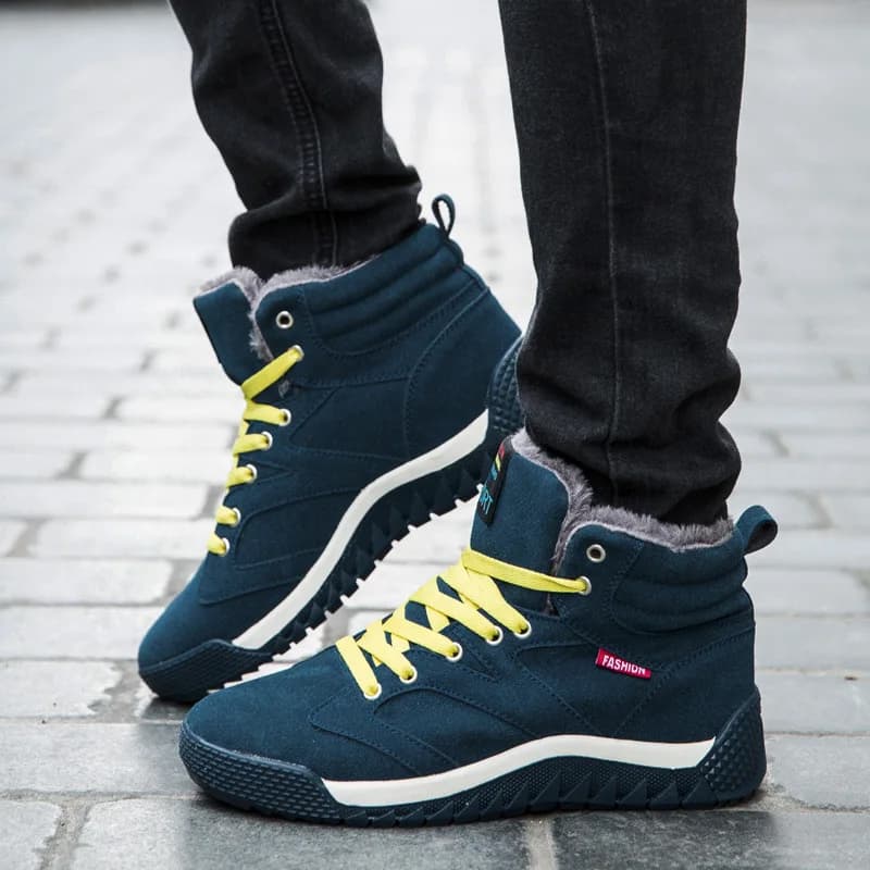 2025 inverno nuovo arrivo plus size stivali da neve alti con lacci uomo 39-48 escursionismo durevole antiscivolo trail running casual alla moda