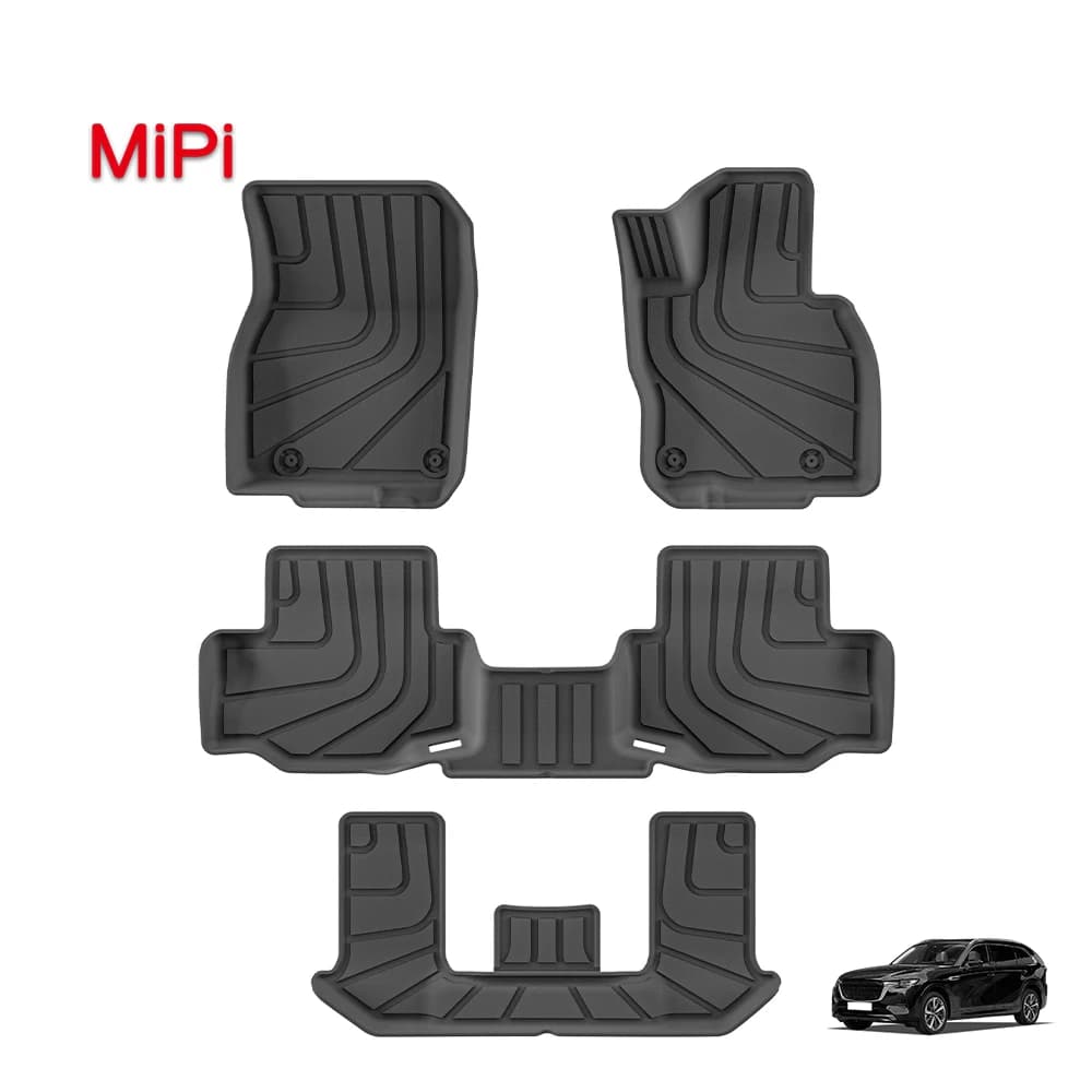 Mazda CX-80 2025 RHD Car Mat 3D TPE 6 Seats Waterproof Dust Car Mat