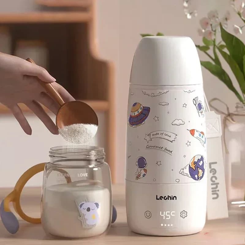 Portable Kettle Wireless Charging Temperature Constant Thermos in real time Electric kettle Heating Milk bottle Children's water cup