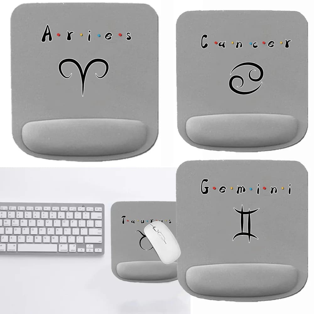 Poggiapolsi ergonomico tappetino per Mouse comodo supporto per polso quadrato addensato tappetino per Mouse tappetino per Mouse morbido per serie Constellation