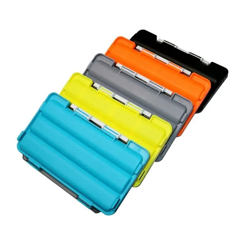 Set di 5 Scatole per Esche da Pesca, Contenitori per Esche Artificiali, Scatola in Plastica per Attrezzatura da Pesca