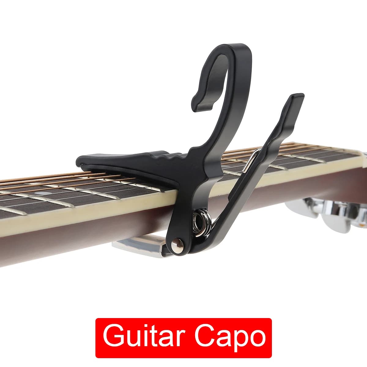 Morsetto per accordatura in lega di alluminio Capo per chitarra in metallo per chitarra Ukulele Banjo mandolino String accessori per parti di strumenti