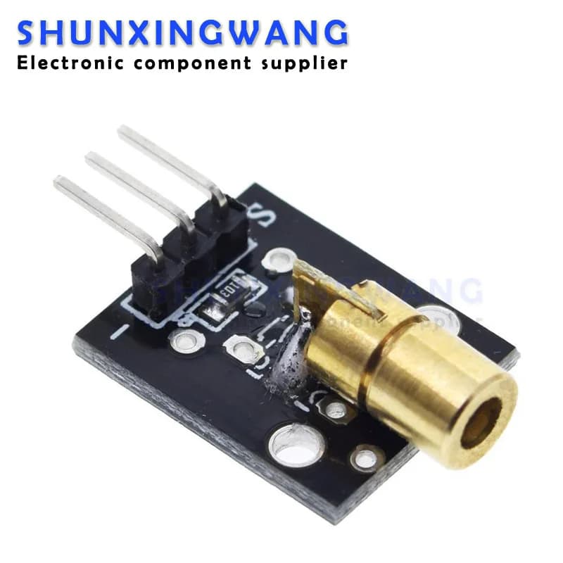 KY-008 Modulo testa in rame con diodo a punti trasmettitore laser rosso a 3 pin 650 nm per arduino