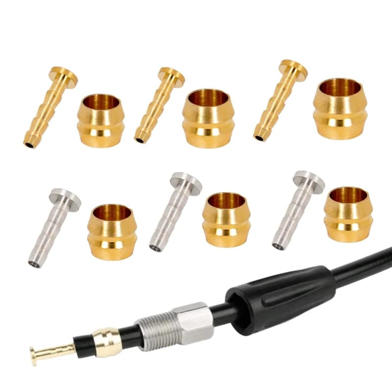 Accessori per bici CNC freni idraulici inserto per tubo flessibile e adattatore per cavo freno per bicicletta Mtb oliva per parte Shimano BH90 BH59 SRAM Avid