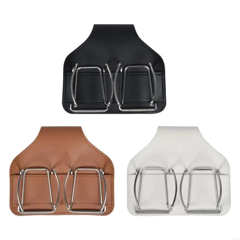 Marsupio da golf in pelle PU con tracolla regolabile e tasche multiple per palline da golf e accessori 24BD