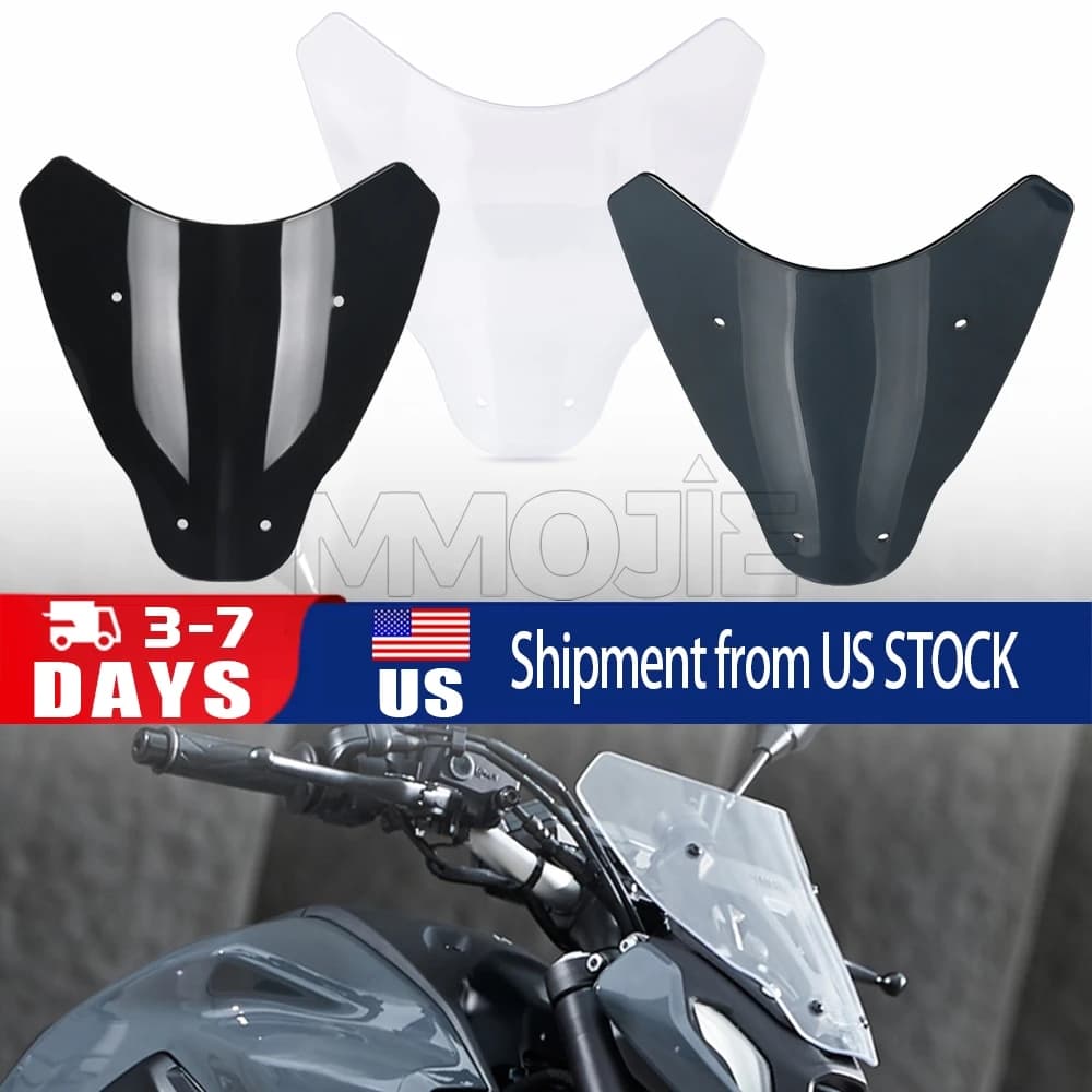 Accessori Moto: Parabrezza Anteriore/Deflettore Vento Compatibile con YAMAHA MT-07 MT07 MT 07 2021 2022 2023 2024