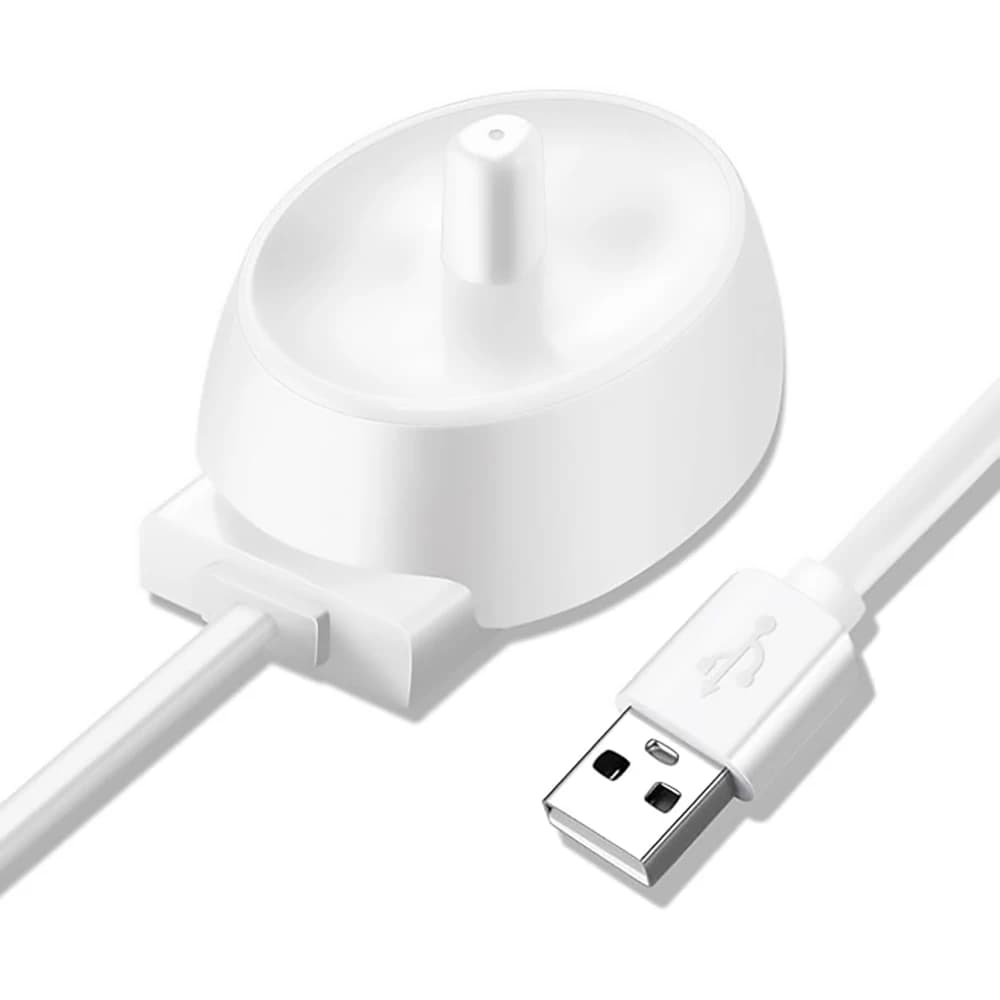 Replacement charger for 1 piece electric toothbrush, USB powered charging base, compatible with Oral * B D12/ electric toothbrush D17/ D