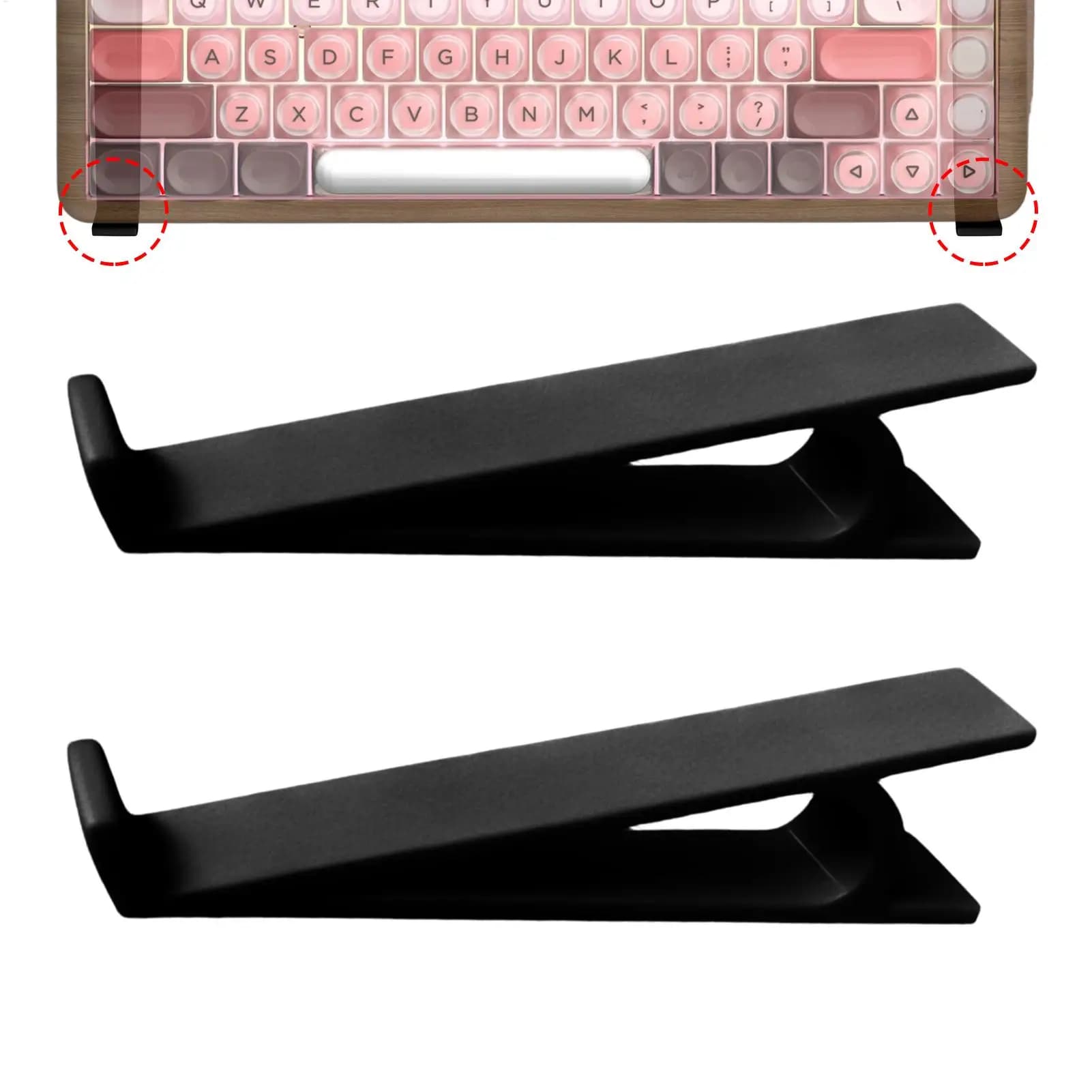 Portable Keyboard Elevated Stand Raised Keyboard Angle Accessories Computer Keyboard Riser Plastic Monitor Holder