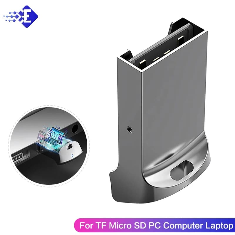 Adattatore per lettore di schede di memoria Mini USB in alluminio 1pc per Micro SD Pc Computer Laptop adattatore per lettore di schede di memoria scheda Sd Usb