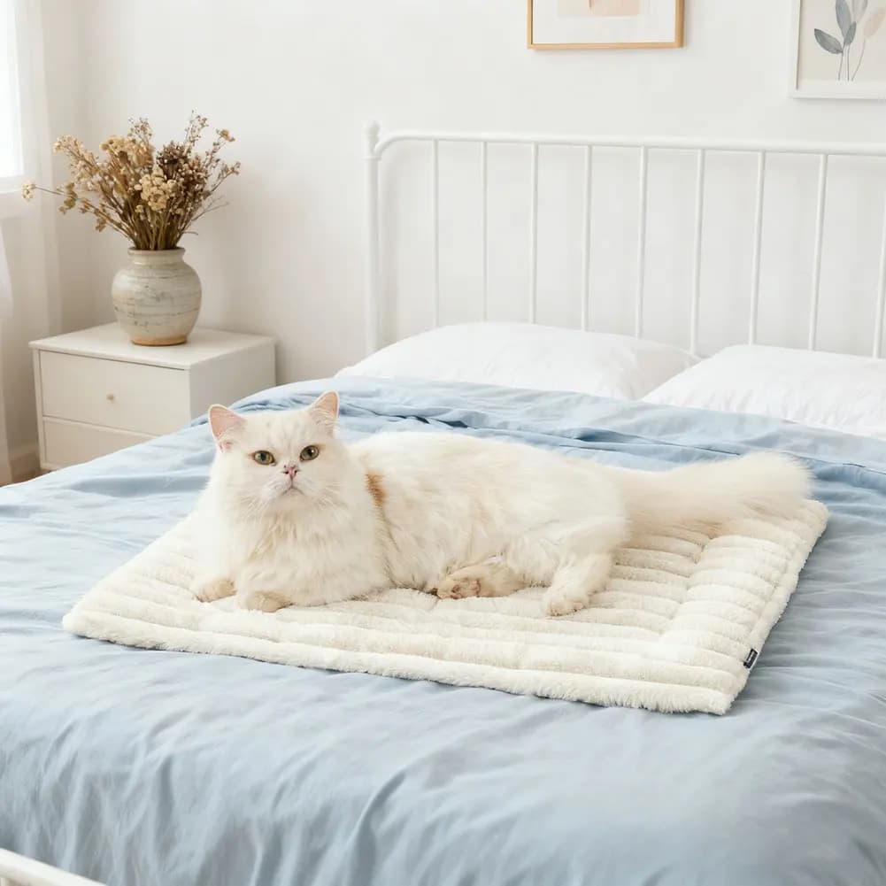 Tappetino Autoriscaldante per Cani e Gatti, Morbido Pile Caldo, Lavabile in Lavatrice, Comodo Lettino Universale per Animali Domestici