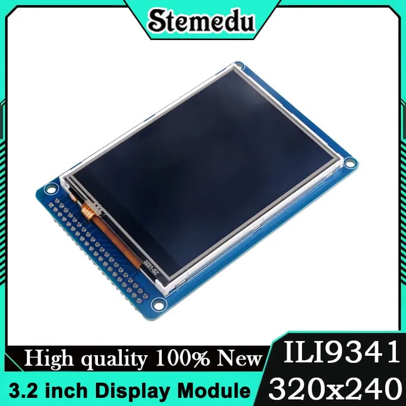 3.2 inch TFT ILI9341 LCD display module with resistive touch Resolution 320x240 Slots for SD card Colors 65K for Raspberry Arduino Pi