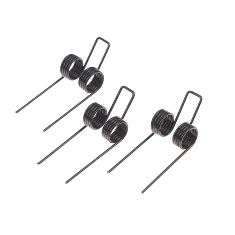 R53F Spare Part Spring Set for Wastebasket Lid Repair, 3 Metal Lid Springs with Wire Form Profile for Hinged Cover Home Care Use