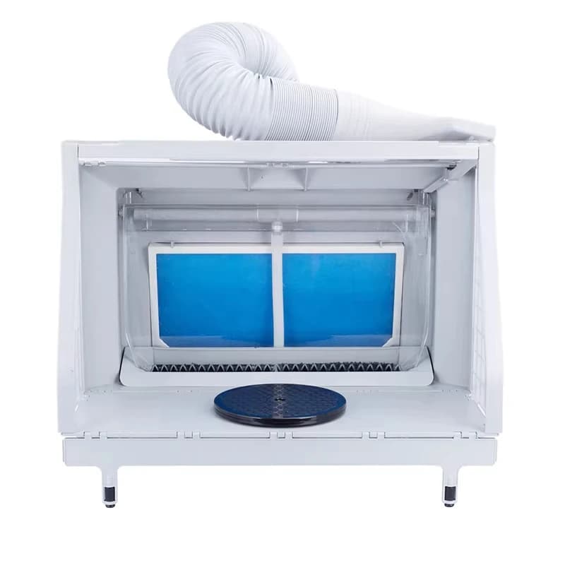 Coating/ Sanding Cabin with Water Barrier and LED Lighting on 3 Sides, Fumeless Purification Station