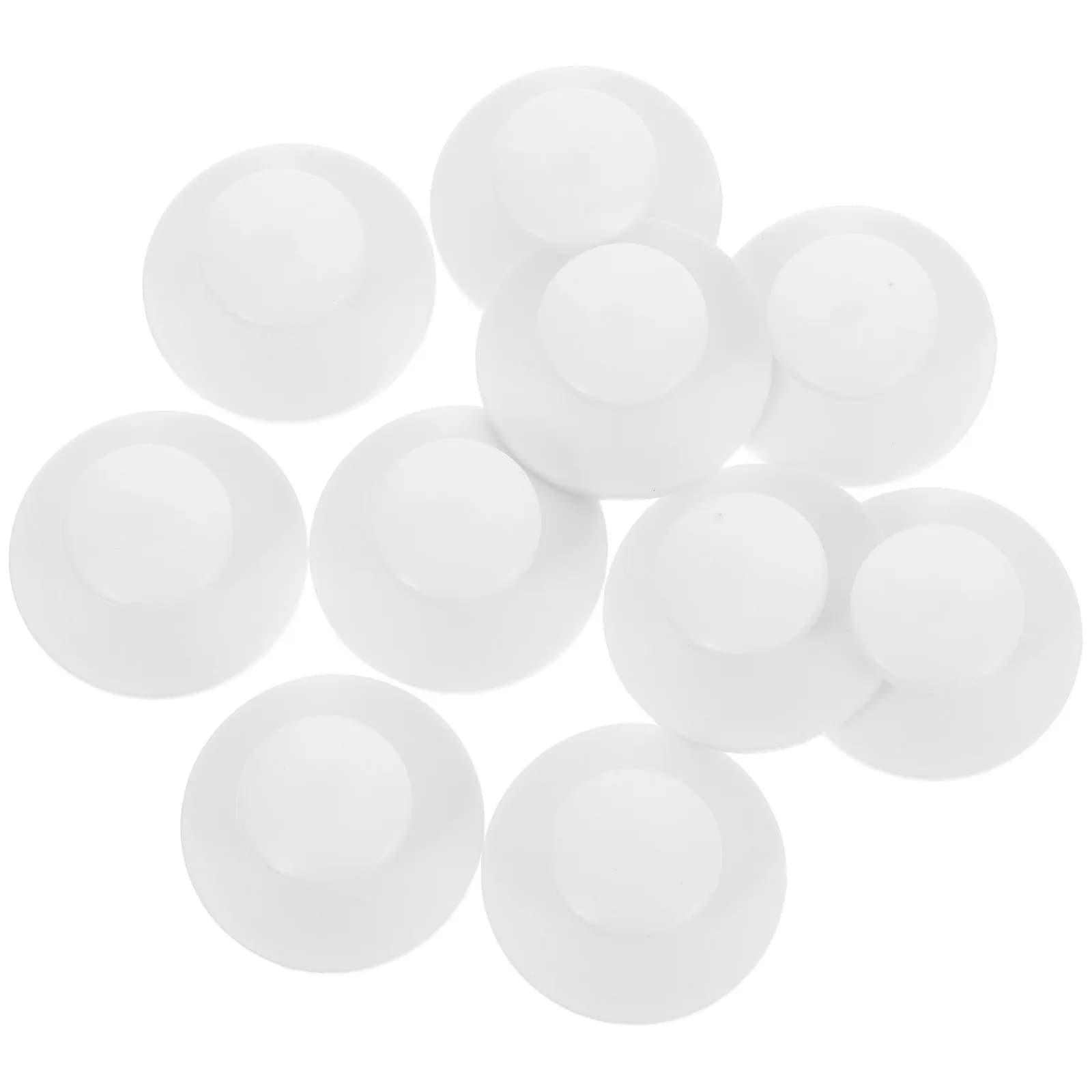 10Pcs Round Self Adhesive Cabinet Door Handles Drawer Knobs Drawer Pull Helper Door Suction Cup Hook Adhesive Knobs Handle Cover