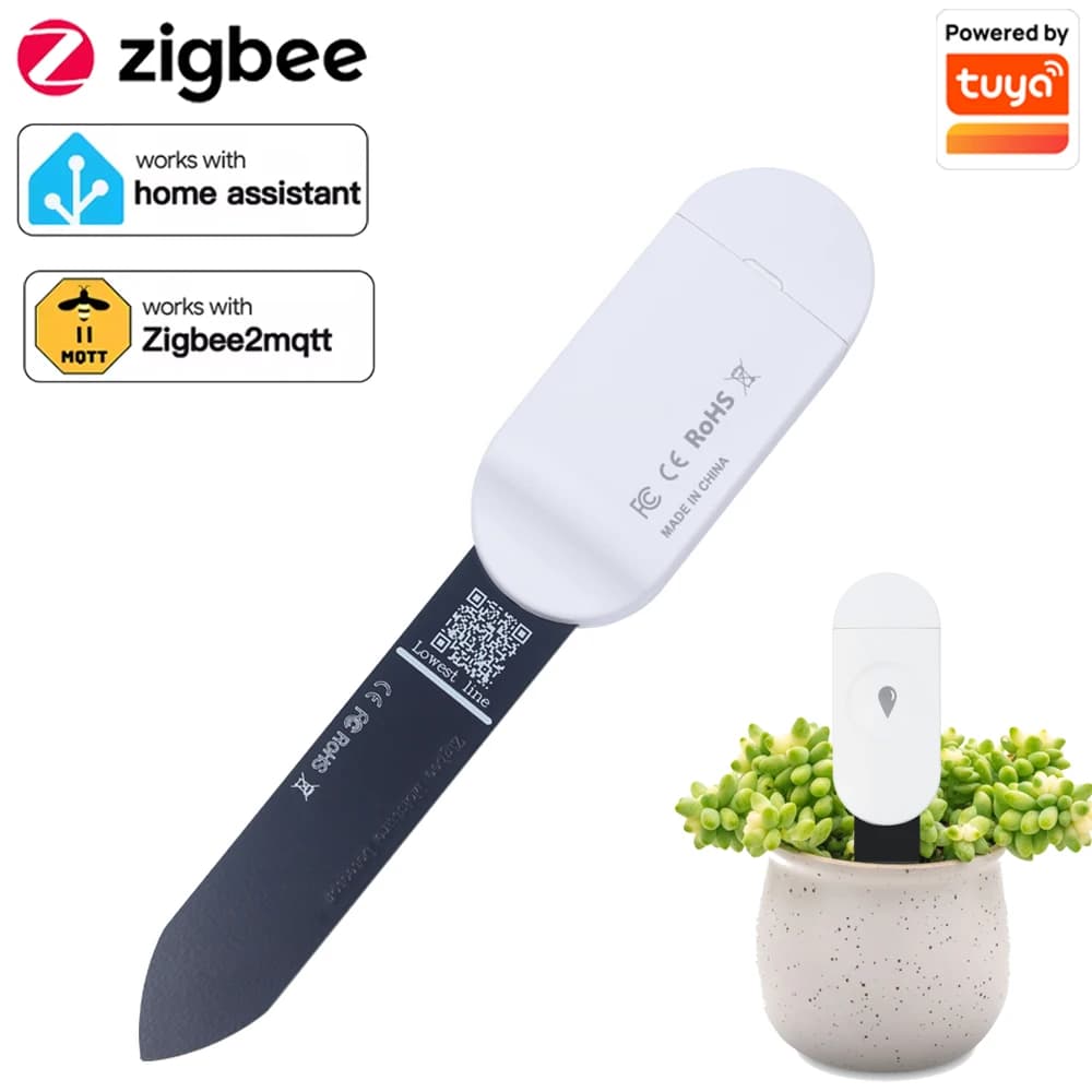 Tuya Zigbee Temperature Humidity Detector Intelligent soil moisture tester Humidity sensor App for phone Monitor in real time for home garden