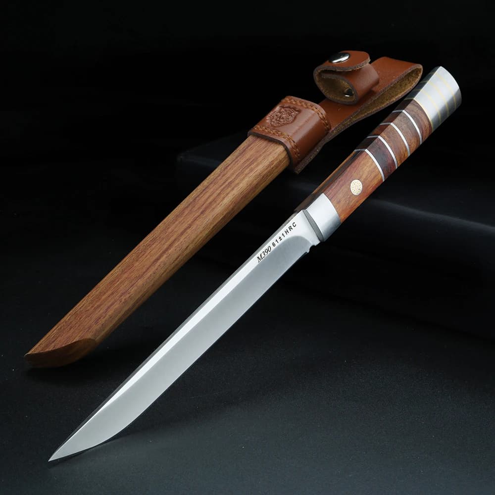 XUANTENG Manico domestico in legno massello con ramo acido ad alta durezza, coltello da frutta affilato per carne, coltello da bistecca di agnello