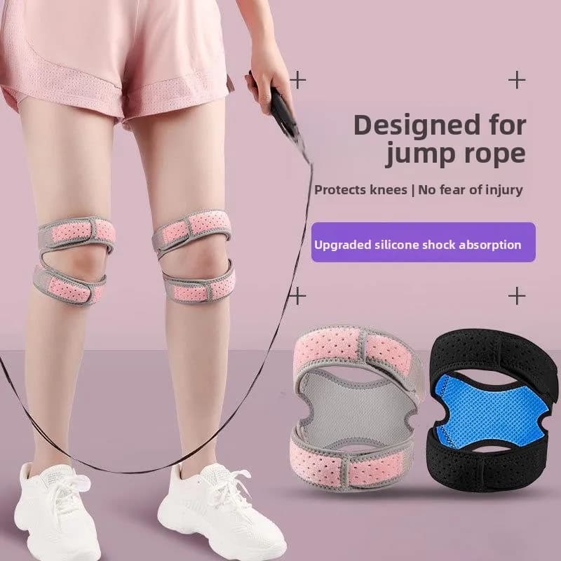 Dual-Lane Silicone Patellar Tendon Belt Knee Support Sports Women's Knee Men's Meniscus Protection Joint Equipment Running Ju...
