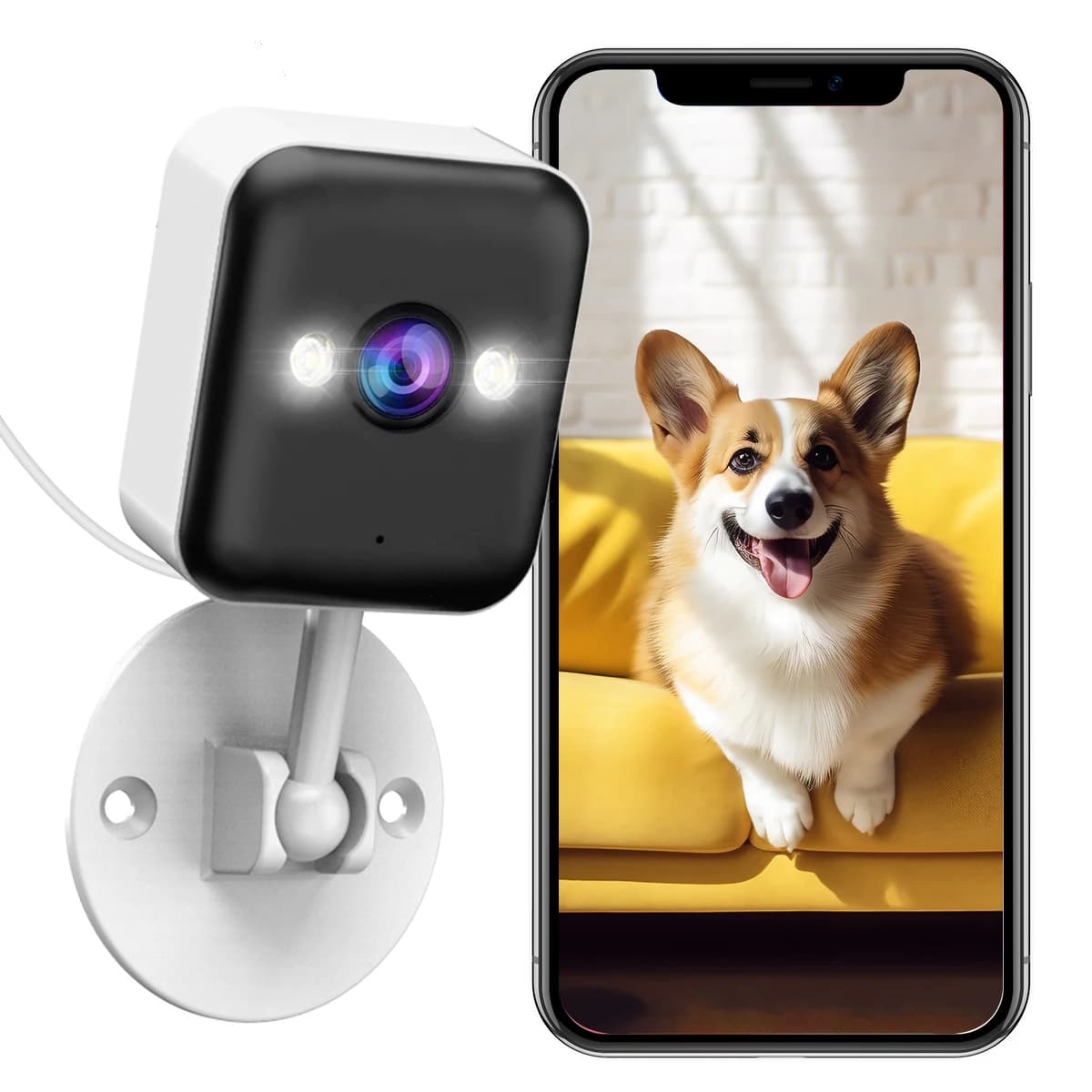 JOOAN 1080P Video Baby Monitor Rilevazione del movimento Audio bidirezionale Conversazione Visione notturna Telecamera di sicurezza di sorveglianza impermeabile Babysitter