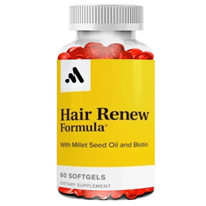Supplement for Healthy Hair Growth with Vitamins and Zinc - Xanthium Seed Oil, Used to Support Keratin Production