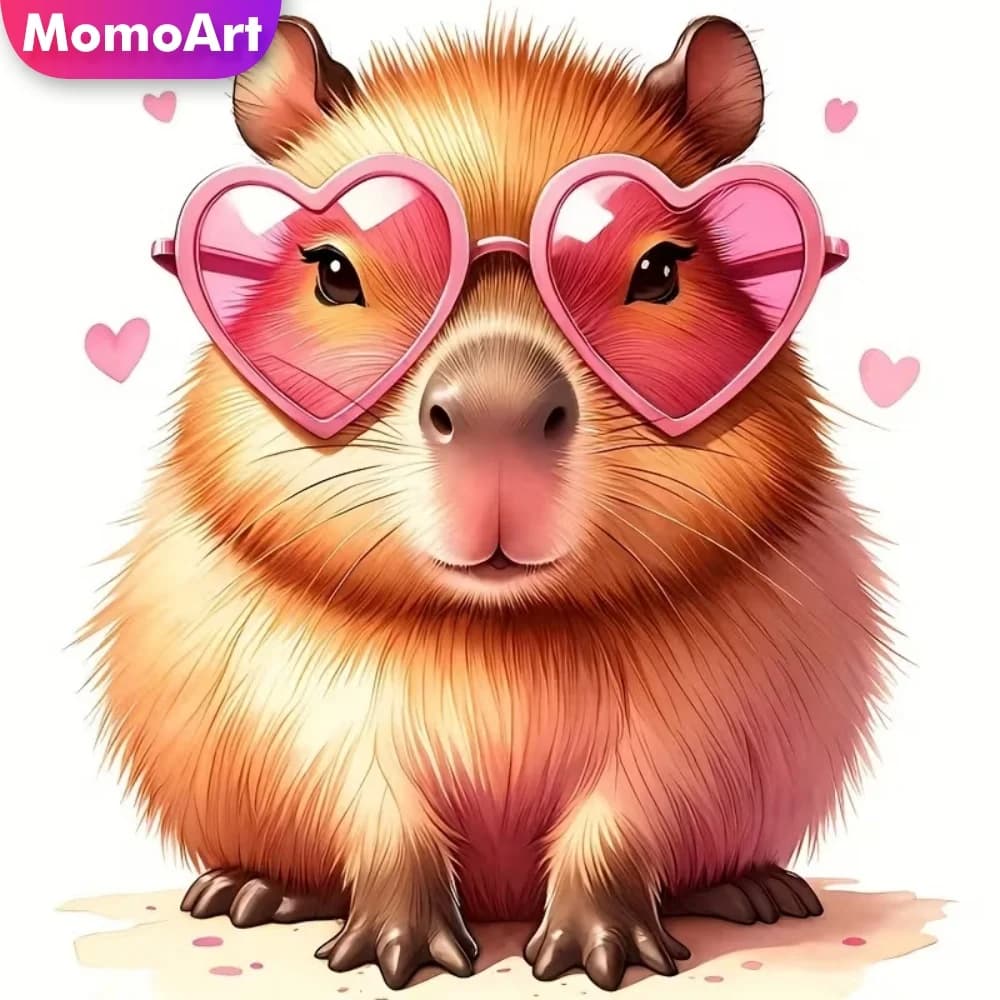 Momoart Full Square Round Diamond Mosaic Mouse Animal DIY Cross Stitch Diamond Painting Cartoon New Arrival Child Hobby
