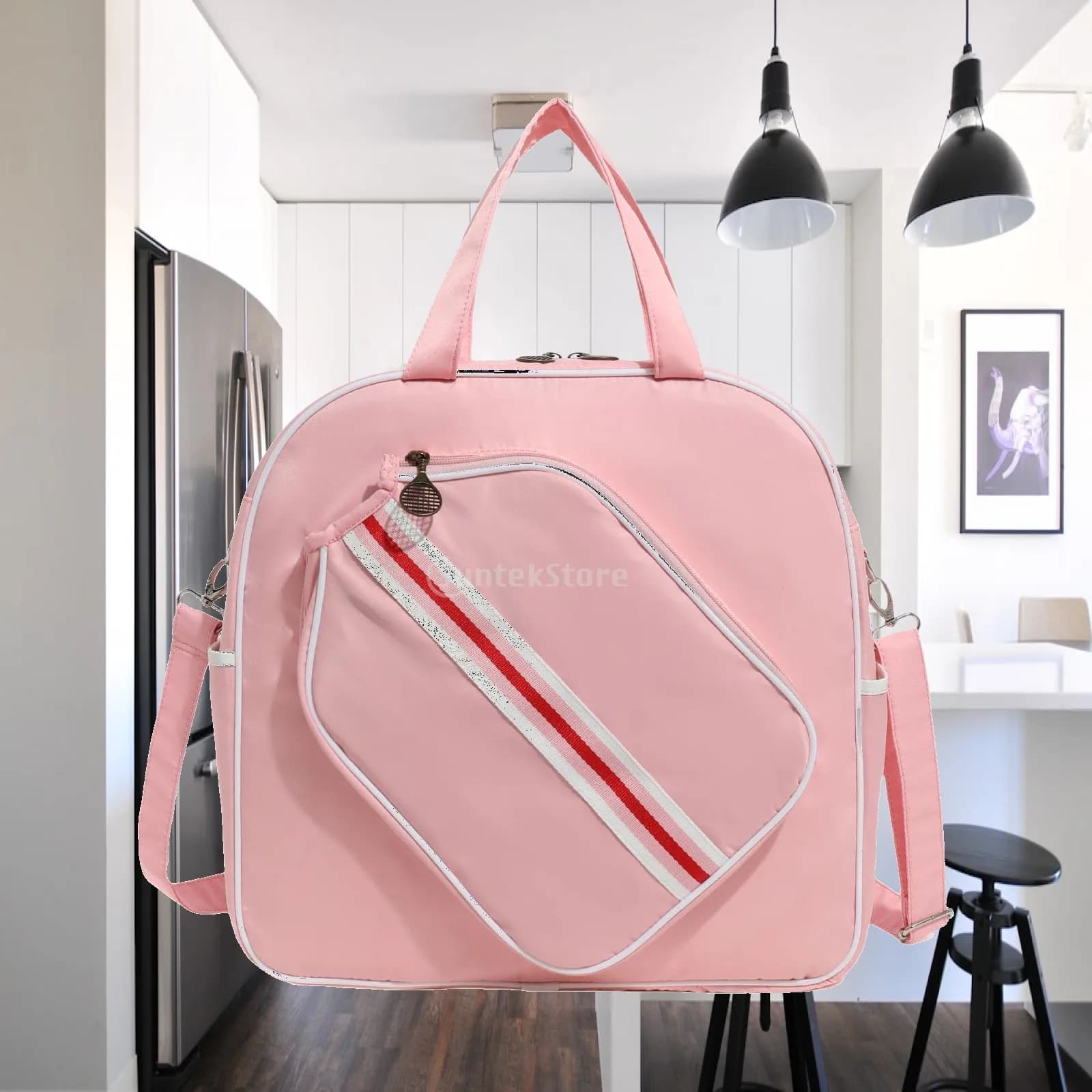 Tennis Bag Racquet Bag Sport Bag Removable Adjustable Shoulder Strap Crossbody Bag Premium with Paddle Tote
