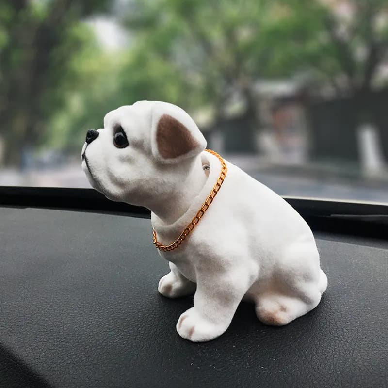 Bambola Nodding cane scuotendo testa resina simulazione auto cane giocattolo cruscotto decorazione auto ornamento carino accessori auto ragazze donne