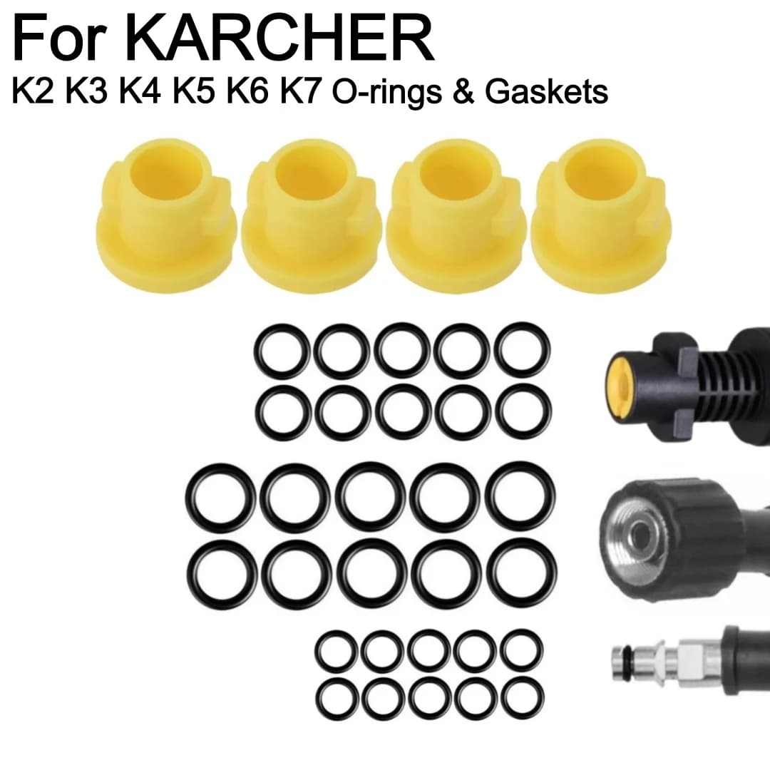 Sealing O-ring & Cap For KARCHER K2 K3 K4 K5 K6 K7 Lance Hose Nozzle Brush Spare Parts 2.640-729.0 Washer Anti-Leak