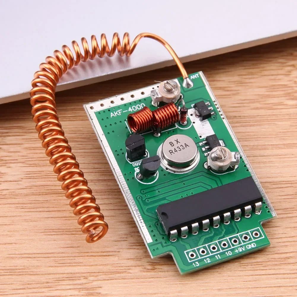 Wireless Long Distance Transmitter Module 4km, High Power, DC 9V RF 433Mhz for Arduino ARM WL MCU Raspberry