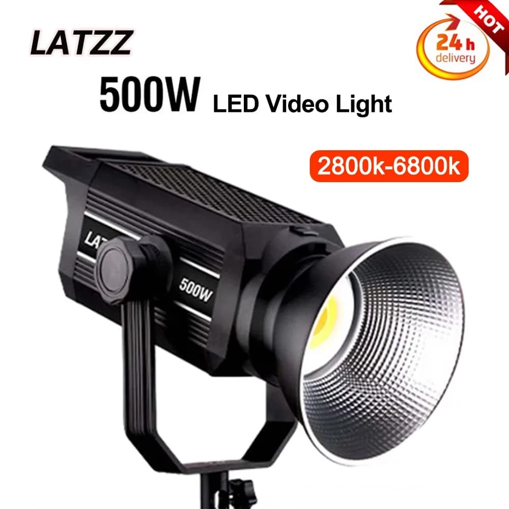 LATZZ 500W Luce video a LED 2800k-6800k Luce fotografica APP Controllo Studio Lampada fotografica Luce per videocamera per trasmissione video in diretta