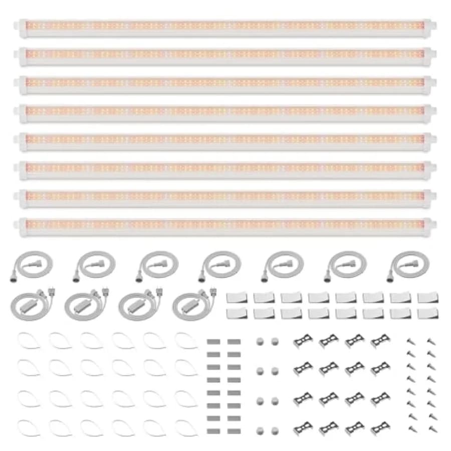 3FT LED Lights for Indoor Plants, Luminous Strips for Shelves, Complete Spectrum, IP65 Waterproof, B Supplement Light
